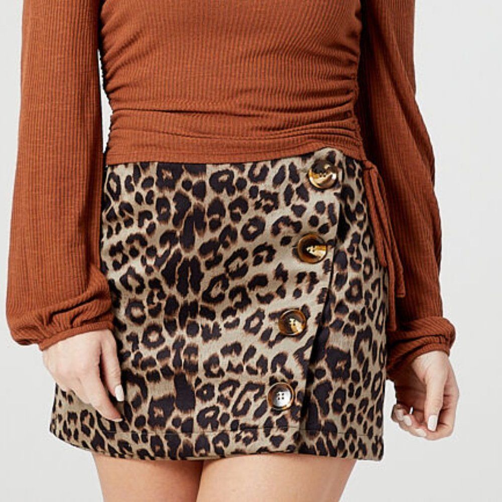 Altar'D State Baara Leopard Skirt